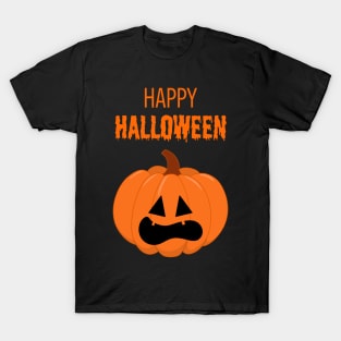 Happy Halloween Pumpkin Face #4 T-Shirt